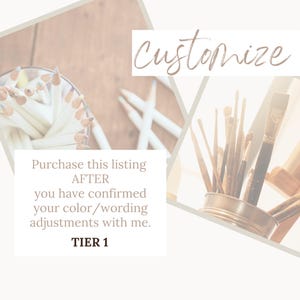 Customization of existing listing ~ Please only purchase after we've communicated via Etsy message
