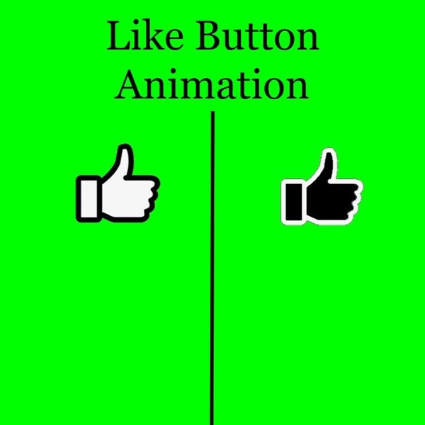Animated Like Button Subscribe Button