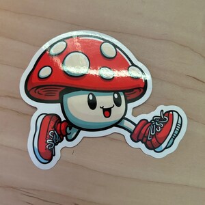 Mushy Run! | Glossy, weatherproof, UV resistant vinyl sticker. FREE US Shipping