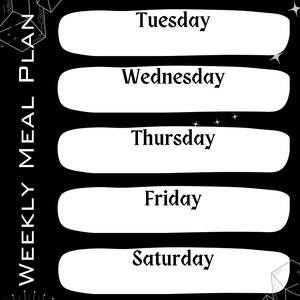 Weekly meal planner