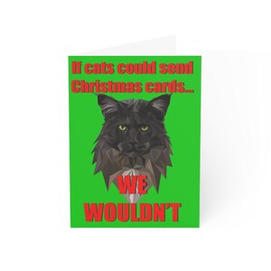 Loki - Maine Coon of Mischief - Cartes de Noël (1, 10, 30 et 50 pcs)