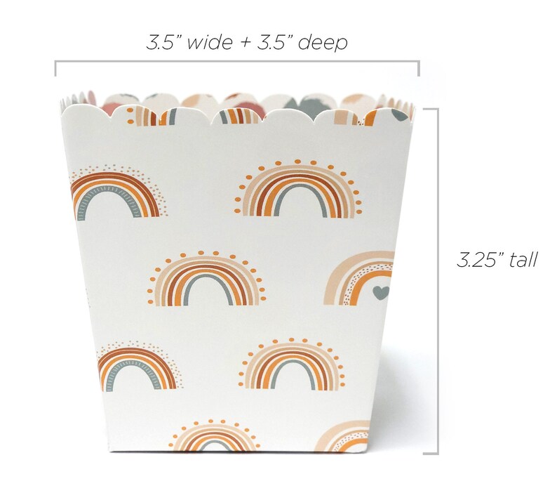 Boho Rainbow Party Favor Snack Boxes for Good Vibes Party Etsy