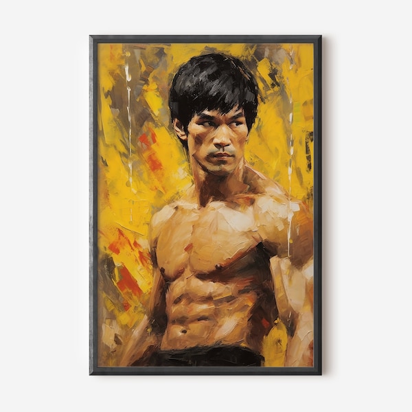 Bruce Lee Painting Art Print