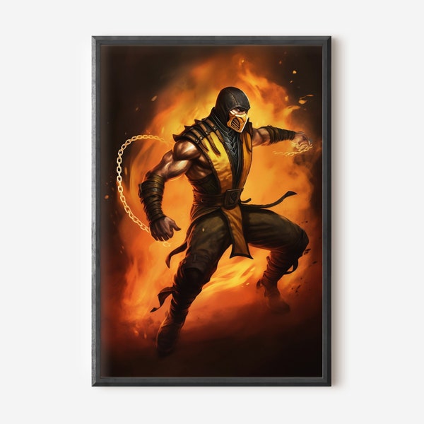 Scorpion Painting Art Print Digital Print Instant Download High Resolution Digital Download