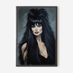 Elvira Painting Art Print