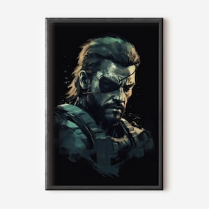 Snake Big Boss Art Print Digital Print Instant Download High Resolution Digital Download