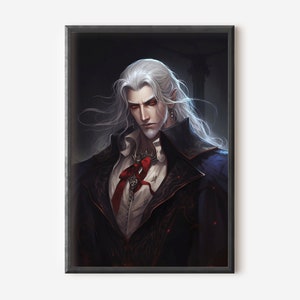 Dracula Symphony Of The Night Painting Art Print Digital Print Instant Download