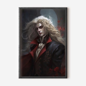 Alucard Symphony Of The Night Painting Art Print Digital Print Instant Download