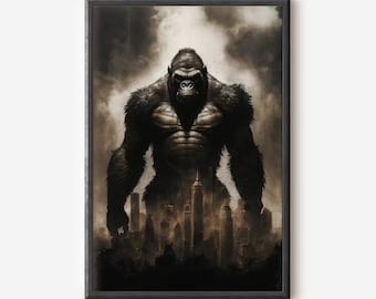 Opera d'arte del mostro di King Kong