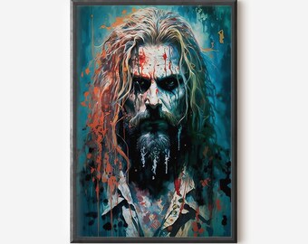 Rob Zombie Pintura Lámina artística