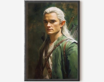 Legolas Malerei Kunstdruck Digitaldruck Sofortiger Download hoher Auflösung digitaler Download