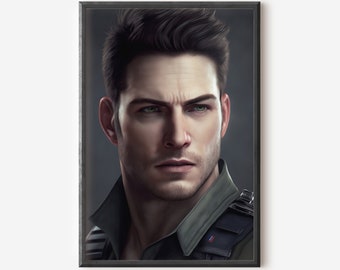 Chris Redfield Art Print