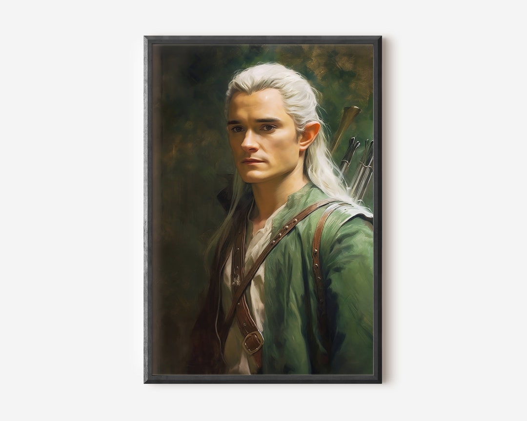 Legolas Painting Art Print Digital Print Instant Download High