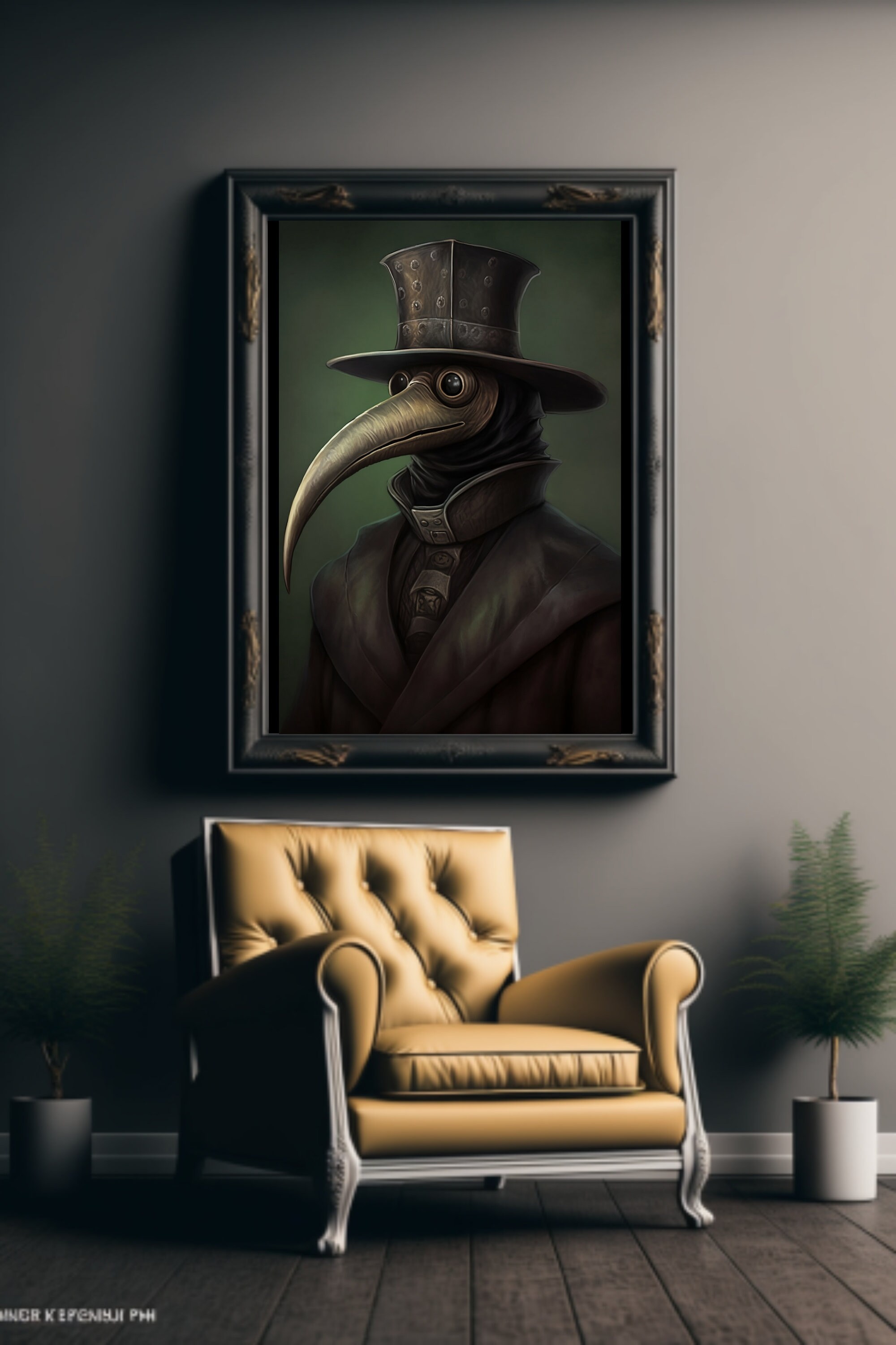 plague-doctor-oil-painting-art-print-halloween-steampunk-goth-art