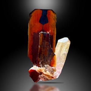Brookit in Quarz / Brookit-Kristall / Brookit-Klinge / Synergy 12 / Brookit-Quarz-Cluster / Brookit-Specimen / Roher Brookit auf Quarz