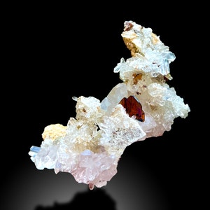 Rare Brown Brookite Crystal Blade With Matrix & Quartz Combine Specimen From Baluchistan, Pakistan