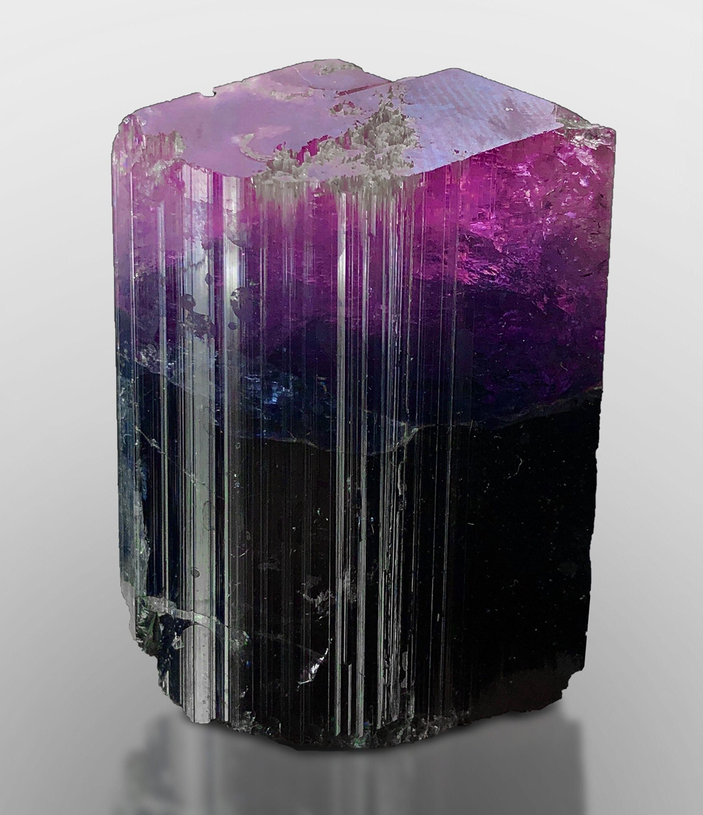 Pink Cap Tourmaline Crystal from Paprok, Tourmaline specimen, Terminated Tourmaline, Tourmaline for sale, Afghan Tourmaline
