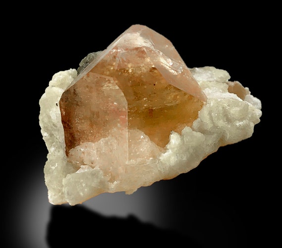 Topaz Specimen, Topaz Crystal, Topaz on Matrix, GOLDEN Topaz