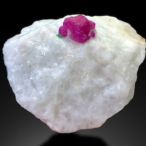 Ruby Crystal with White Matrix Specimen Afghanistan, Ruby Crystal, Ruby Specimen, Ruby Sample