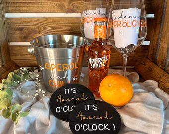 personalisiertes Geschenkset Aperol | Aperölchen | Holy Aperoli | Mädelsabend | Freundinnen | Geschenk | Mitbringsel