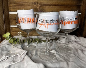 personalized glass •Aperoli• | big | personalized | Gift | Aperol | Holy Aperoli | Aperol Spritz | girlfriends | Poison