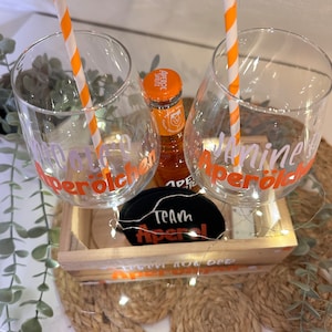 personalisiertes Geschenkset Aperol Aperölchen Holy Aperoli Mädelsabend Freundinnen Geschenk Mitbringsel Bild 5