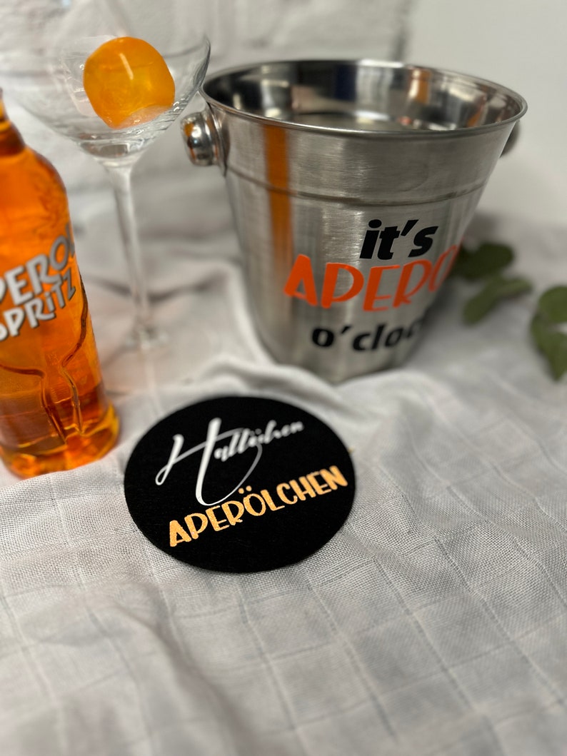 personalisiertes Geschenkset Aperol o'clock Aperol Geschenk Holy Aperoli Aperol Spritz Bild 5