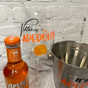 personalisiertes Geschenkset Aperol o'clock Aperol Geschenk Holy Aperoli Aperol Spritz Bild 2