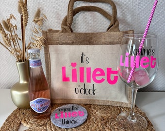 Personalized Lillet Gift Set | Lillet Wild Berry | Lilletlicious | Girls' Night In | Friends | Gift | Item No.: 00024
