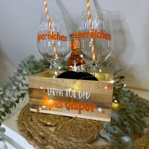 personalisiertes Geschenkset Aperol Aperölchen Holy Aperoli Mädelsabend Freundinnen Geschenk Mitbringsel Bild 3