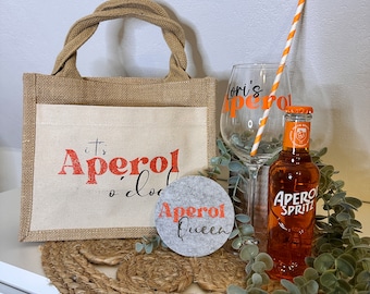 personalisiertes Geschenkset Aperol | Aperölchen | Holy Aperoli | Mädelsabend | Freundinnen | Geschenk | Mitbringsel