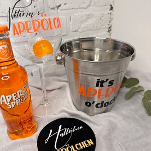 personalisiertes Geschenkset Aperol o'clock Aperol Geschenk Holy Aperoli Aperol Spritz Bild 4