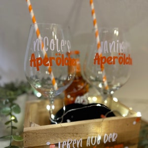 personalisiertes Geschenkset Aperol Aperölchen Holy Aperoli Mädelsabend Freundinnen Geschenk Mitbringsel Bild 4