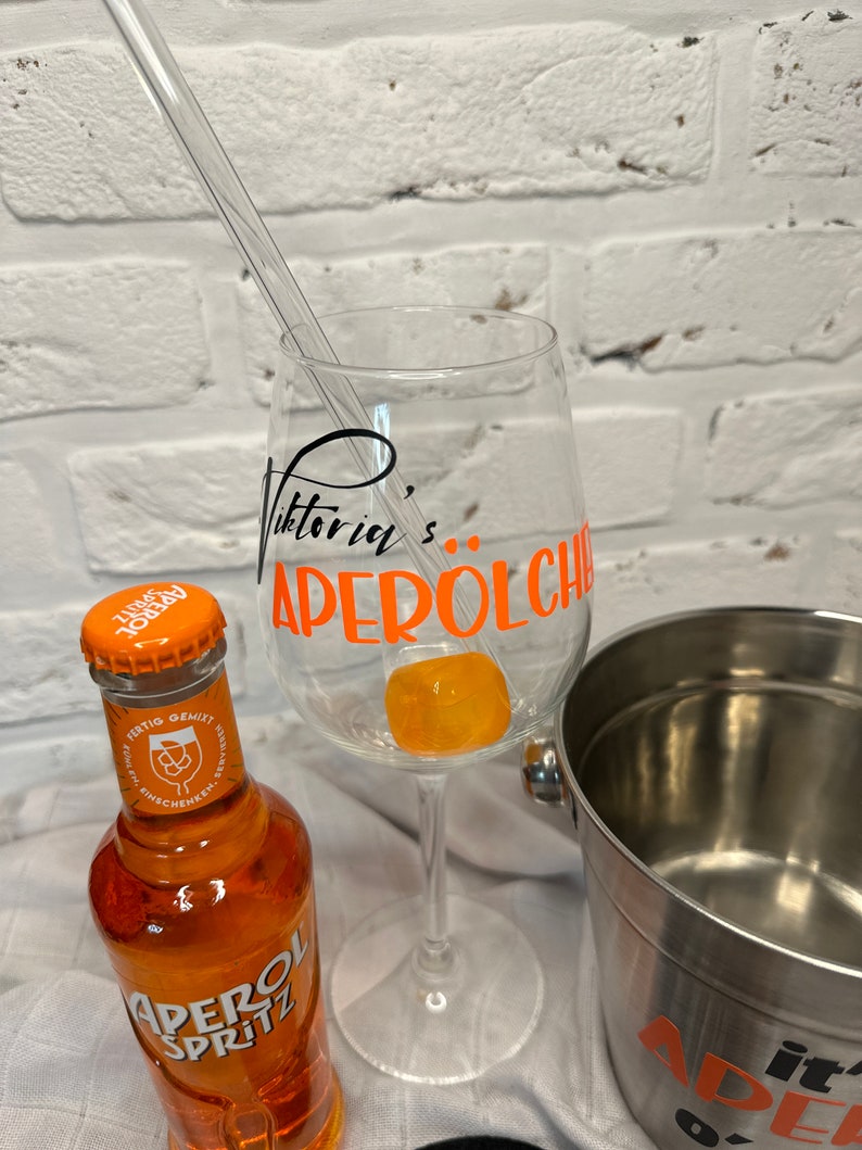 personalisiertes Geschenkset Aperol o'clock Aperol Geschenk Holy Aperoli Aperol Spritz Bild 6