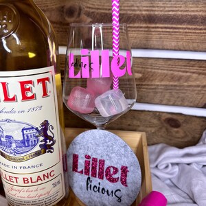 personalisiertes Geschenkset Lillet Bar Wild Berry Lilletlicious Freundinnen Geschenk Geburtstag BFF Mitbringsel Bild 4