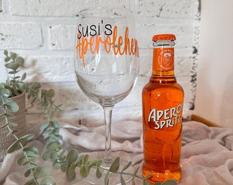 Personalized Aperol glass gift, Aperol gift, Aperol Spritz glass