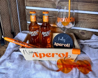 personalisiertes Geschenkset •Aperol Bar• | Aperölchen | Holy Aperoli | Freundinnen | Geschenk | Geburtstag | BFF | Mitbringsel