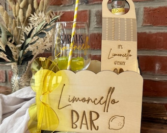 personalized gift set Limoncello gift box girls' night girlfriends gift souvenir