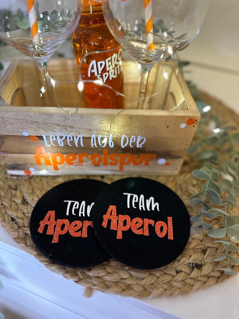 personalisiertes Geschenkset Aperol Aperölchen Holy Aperoli Mädelsabend Freundinnen Geschenk Mitbringsel Bild 7