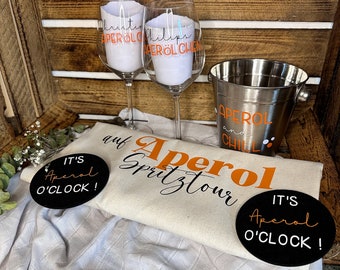 personalisiertes Geschenkset Aperol | Aperölchen | Holy Aperoli | Mädelsabend | Freundinnen | Geschenk | Mitbringsel