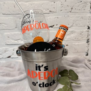 personalisiertes Geschenkset Aperol o'clock Aperol Geschenk Holy Aperoli Aperol Spritz Bild 9