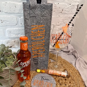 personalisiertes Geschenkset Aperol Aperölchen Holy Aperoli Mädelsabend Freundinnen Geschenk Mitbringsel Bild 2