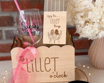 Personalized Lillet gift set - perfect for birthdays, girls' nights out, or as a gift for friends.