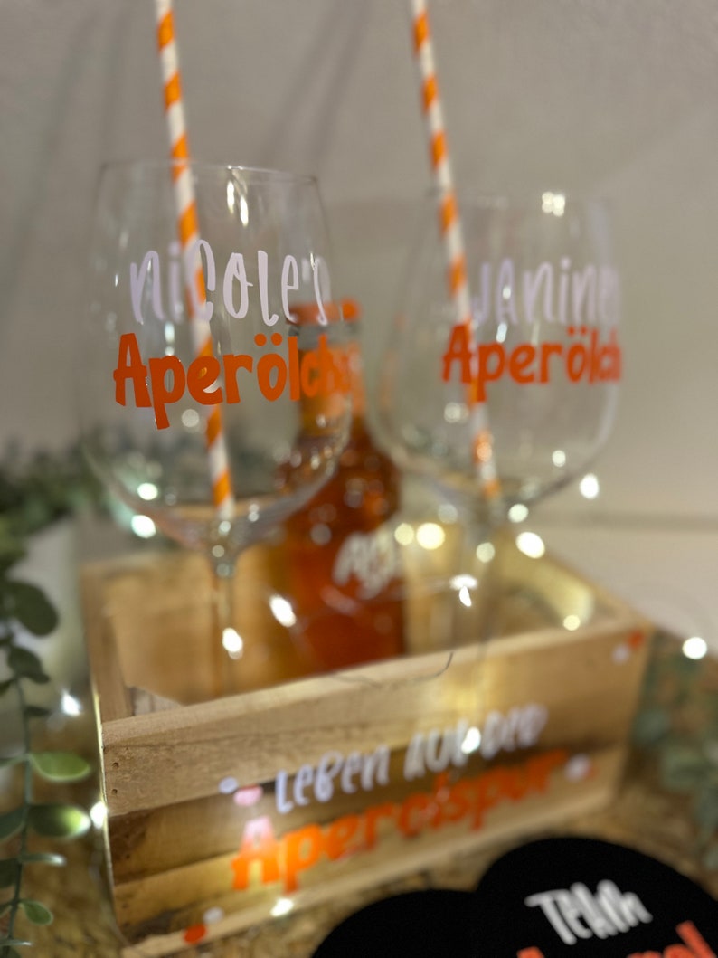 personalisiertes Geschenkset Aperol Aperölchen Holy Aperoli Mädelsabend Freundinnen Geschenk Mitbringsel Bild 6