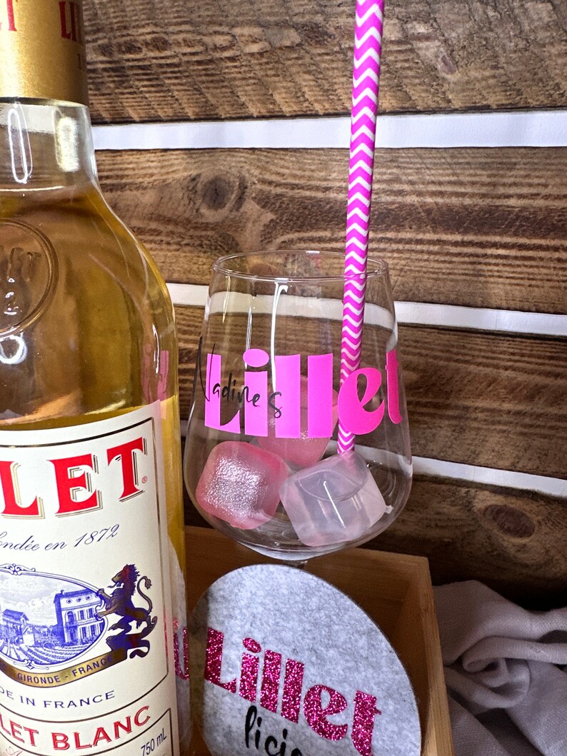 personalisiertes Geschenkset Lillet Bar Wild Berry Lilletlicious Freundinnen Geschenk Geburtstag BFF Mitbringsel Bild 7