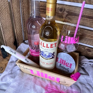 personalisiertes Geschenkset Lillet Bar Wild Berry Lilletlicious Freundinnen Geschenk Geburtstag BFF Mitbringsel Bild 6