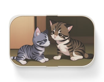 Bento Lunch Box for everyone with cute kitten design.