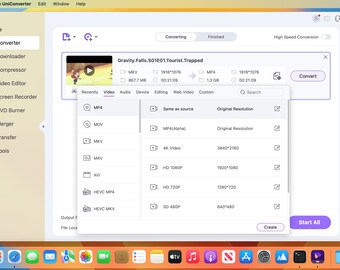 Wondershare UniConverter 15 Mac OS video editing