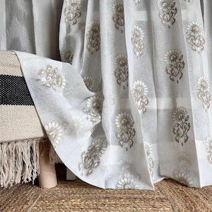 Premium Embroidered Sheer Curtain