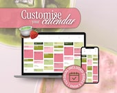 Strawberry Matcha Calendar Palette ~ Google Calendar Customisation